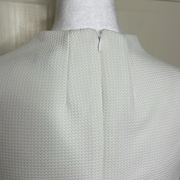 METAPHOR Women's White and Black Color Block Sleeveless Shift Dress Size 6 - Picture 6 of 8